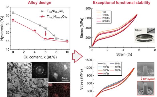 金属材料强度全国重点实验室在高性能超弹合金设计方面取得新进展